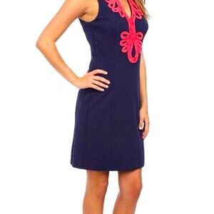 Worn Once! WOMENS Lilly Pulitzer Janice Shift Dress True Navy